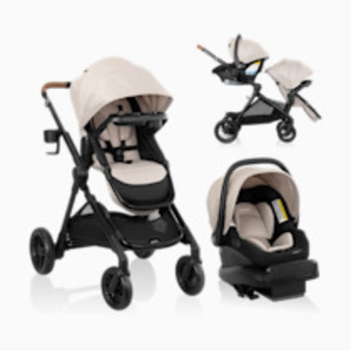Evenflo Pivot Xpand NXT Travel System featuring LiteMax NXT Infant Car Seat - Canyon Beige