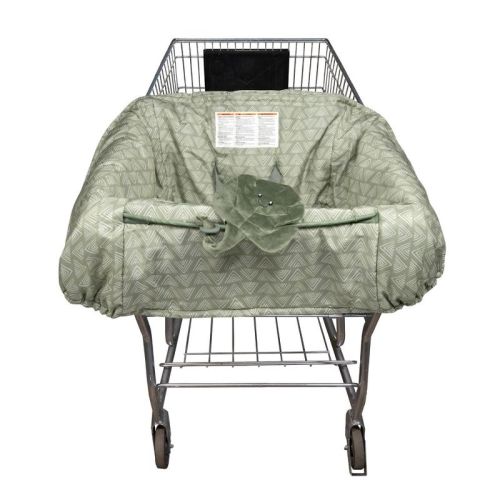 Boppy Shopping Cart Cover - Happy Green Leaf