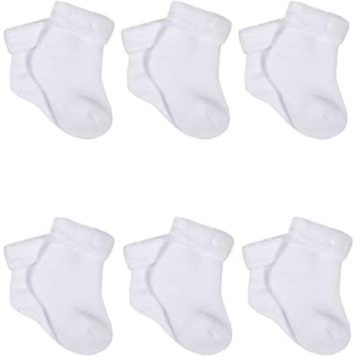 6-Pack White Terry Socks