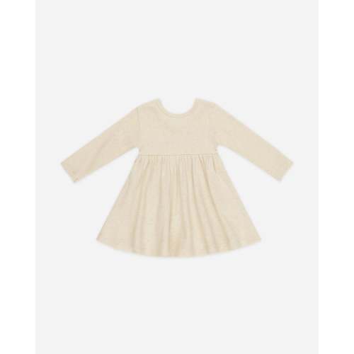 Ribbed Long Sleeve Dress || Oatmeal – Quincy Mae