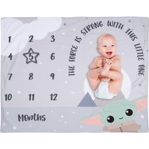 Star Wars The Child/Grogu/Baby Yoda Fleece Milestone Blanket w/ Star