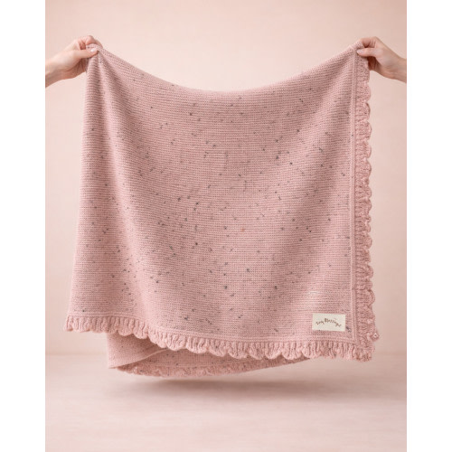 Tiny Blessings Heirloom Knit Blanket - Dusk