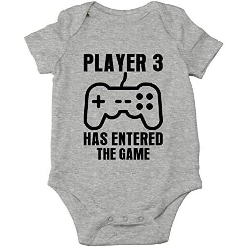 Crazy Bros Tee's Player 3 Has Entered the Game Baby Bodysuit Funny Infant Boy Outfit Cute Unisex Comfy Humor