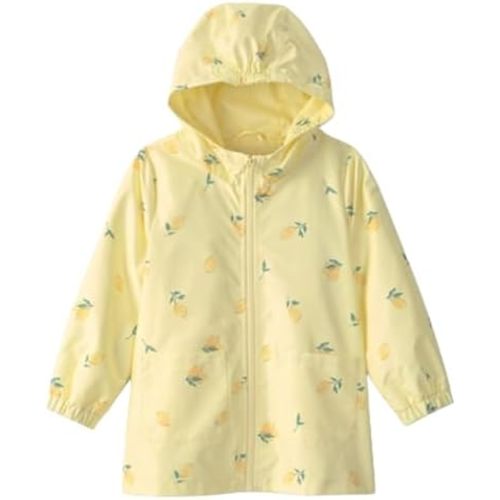 Carter's Toddler & Little Girls' Midweight Fleece Lined Hooded Raincoat Rain Jacket