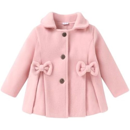 JEELLIGULAR Toddler Baby Girl Coats Kids Cloak Button Warm Thick Jacket Clothes Baby Fall Winter Outwear Clothes Set