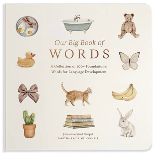 Our Big Book of First Words: A Collection of 100+ Foundational Words for Language Development (Tabitha Paige Children's Book Series)