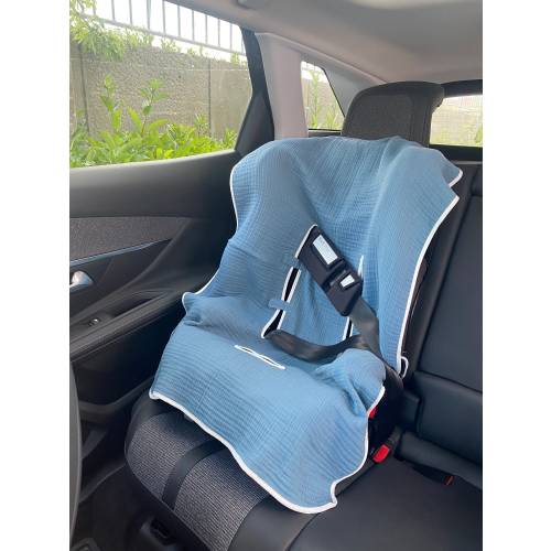 Car seat liner cover 100 muslin cotton - Baby Stroller Cover - Baby car Seat cover- 100% Muslin Cotton -easy remove And wash
