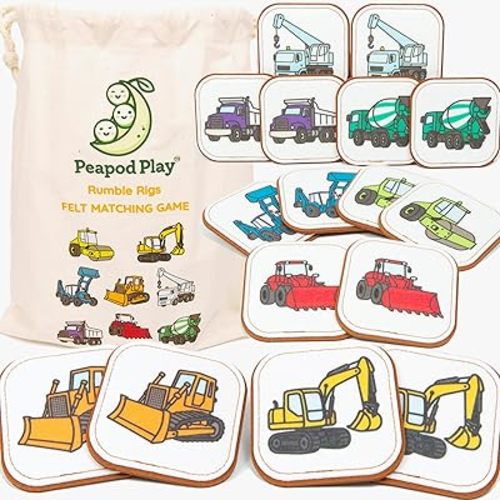 Felt Farm Matching Game for Toddlers – Farm Animal Memory Game & Flash Cards – Soft and Safe for Ages 1+ – Montessori Preschool Learning Activity – Educational Farm Toy for Boys & Girls