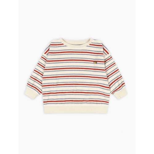 Itty Rib Sweatshirt in Wind Stripe