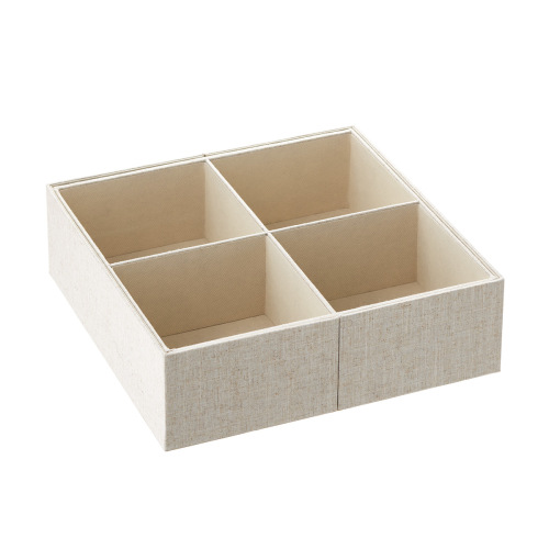 Cambridge Expandable Drawer Organizers in Linen | The Container Store