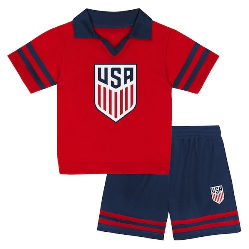 USMNT Toddler Charming Dude Top & Short Set - Red/Navy