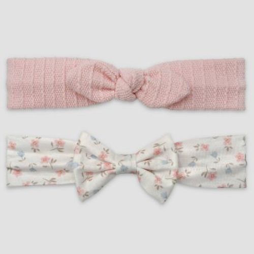 Carter's Just One You® Baby Girls' 2pk Floral Headwrap - Pink Newborn