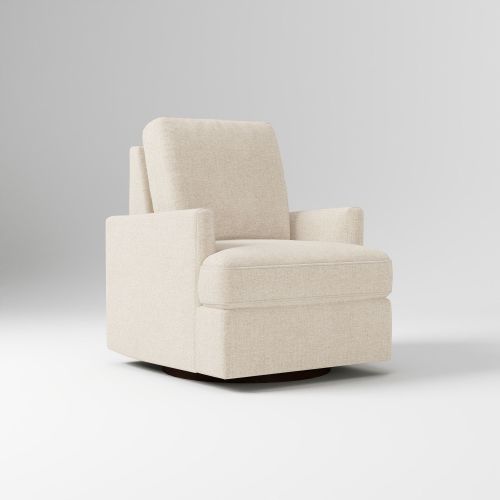 Haven Swivel Glider Recliner Manual, Distressed Velvet Sand
