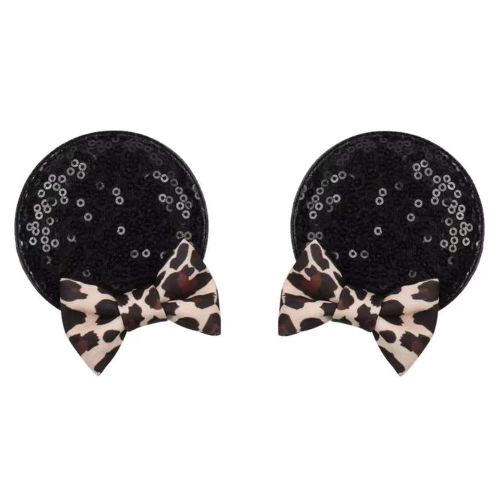 CLGIFT Minnie Ears Baby/Toddler Headband with Leopard Hair Clip