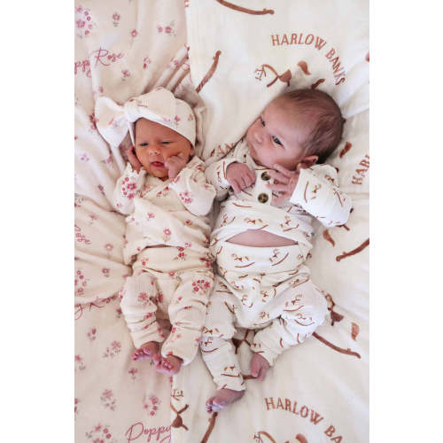 2pc Pointelle Crossover Top & Bottom | Precious Posies