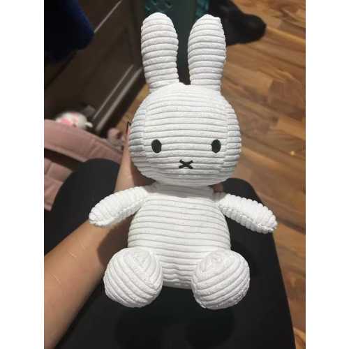 Cute Corduroy Bunny Plush – Miffy-Inspired Rabbit for Nursery & Gift