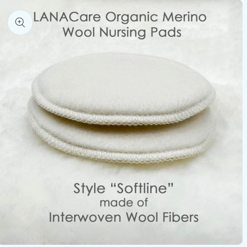 LANACare Merino Wool Nursing Pads, Style "Softline" – Danish Woolen Delight