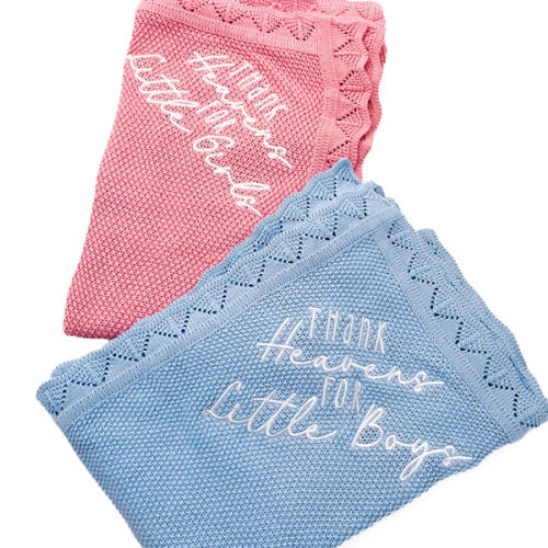 Thank Heavens Knit Blanket – OUR HOUSE ABOVE