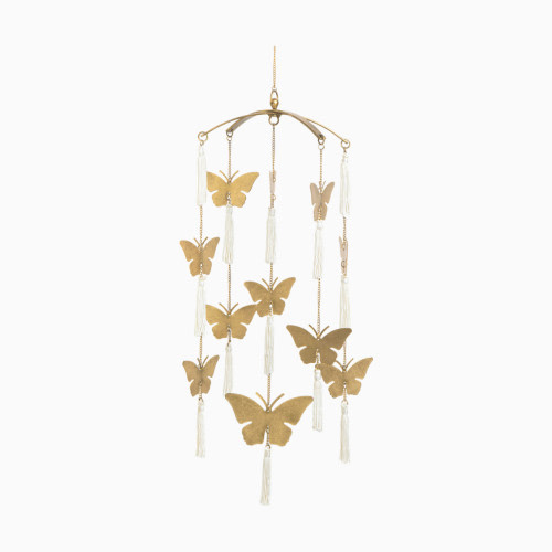 Crane Baby Butterfly Brass Finish Ceiling Hanging