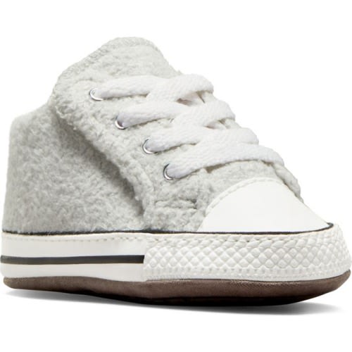 Baby Chuck Taylor® All Star® Cribster Faux Shearling Crib Shoe, 1 M, Beach Stone/ White/ Black