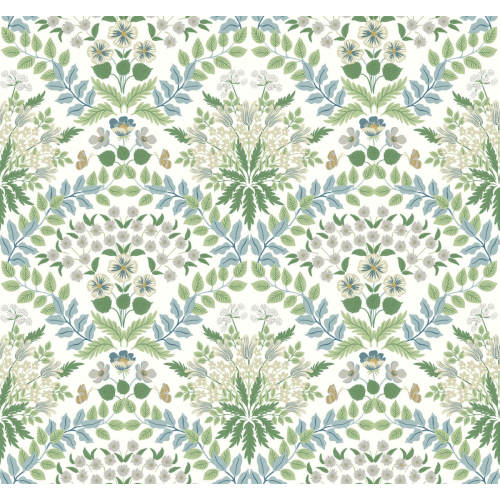 Rifle Paper Co. Bramble Wallpaper - White & Blue