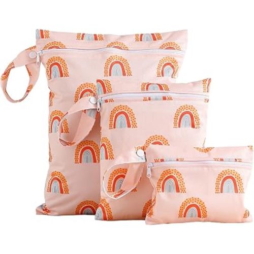 Waterproof Wet Dry Bag for Swimming Beach Travel Baby Stroller, Leakproof Reusable Pouch with Handle Gym Laundry Essentials Carrier