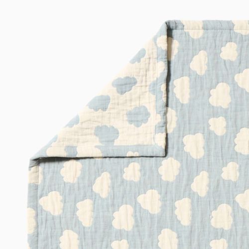 Reversible Gauze Cloud Baby Blanket