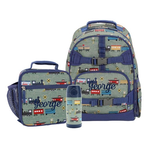 Mackenzie Railroad Train Backpack & Lunch Bundle, Set of 3
