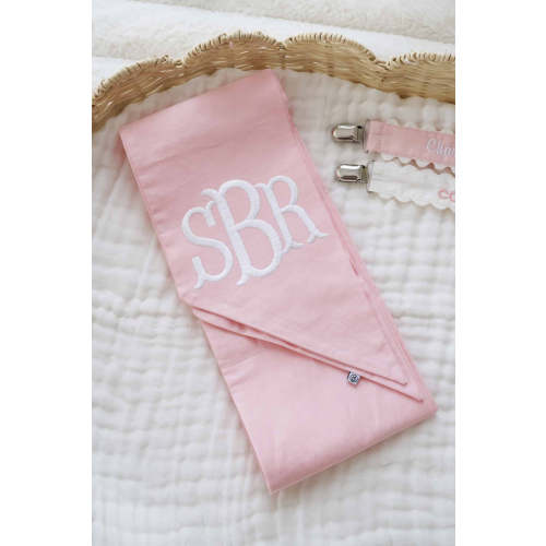 Personalized Newborn Bow Sash | Sweet Pink