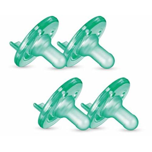 Philips Avent Soothie Pacifier, Green, 0-3 Months, 4 Pack