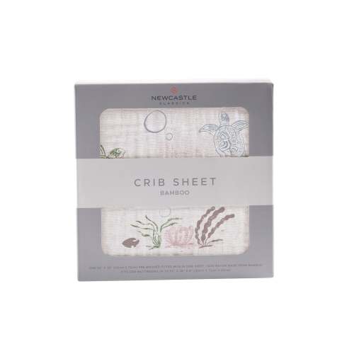 Turtles Bamboo Muslin Crib Sheet
