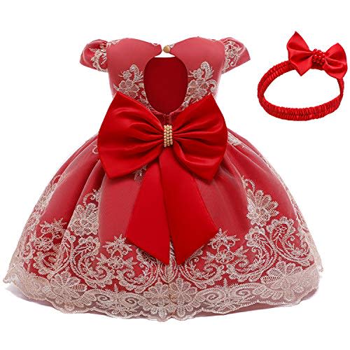 NNJXD Toddler Princess Flower Dress Baby Girls Birthday Wedding Party Dresses