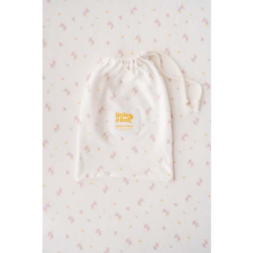 Cot Sheet | Lilac Meadow – Little and Fern
