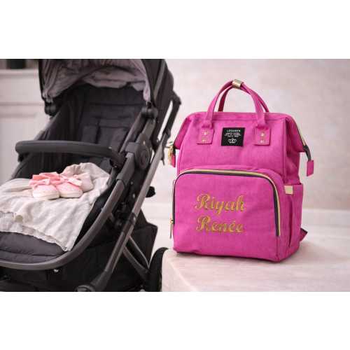 Personalized Diaper Bag Backpack, Monogrammed Nappy Bag, Monogram Baby Shower Gift