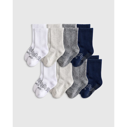 Organic Cotton Calf Sock 8-pack - Toddler in Neutral Multi