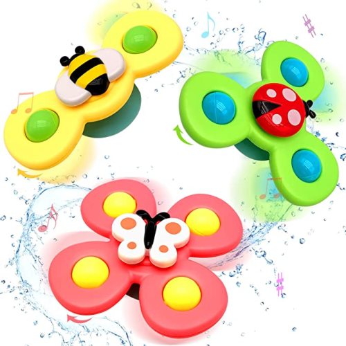 MONSTIME Suction Cup Spinner Toys Baby, Baby Bath Toys for Toddlers 1–3