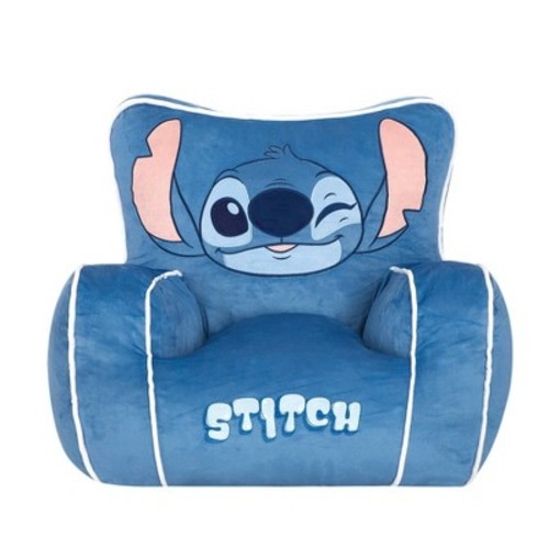 Stitch Kids' Compressed Foam Plush Chair Blue