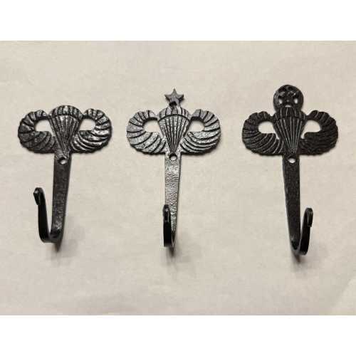 Hook, US Army Paratrooper Wings Metal Hook