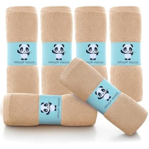 HIPHOP PANDA Ultra Soft Baby Washcloths, 2-Layer Absorbent Wash Cloths