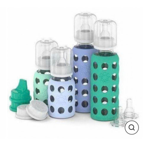 Lifefactory 4-Glass Baby Bottle Starter Set