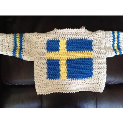 Swedish Flag Baby Sweater