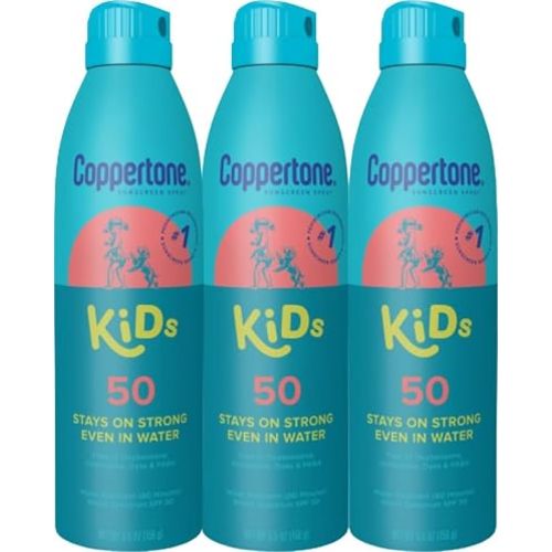 Coppertone Kids Sunscreen Spray SPF 50, Multipack, 3 x 5.5 OZ