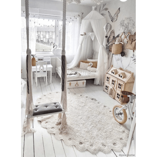 WASHABLE RUG PINE CONE IVORY