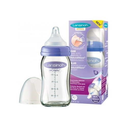 Lansinoh Glass Breastfeeding Bottles 5oz - 160 ml
