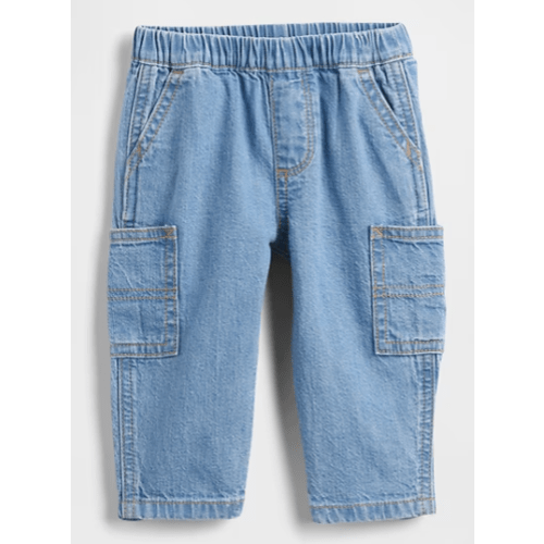 Baby Pull-On Barrel Cargo Jeans