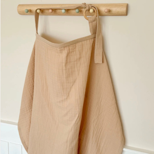 Nursing Cover for Baby Breastfeeding & Pumping, Muslin Double Gauze Cotton, Breast Feeding Apron Shawl Breathable Wire