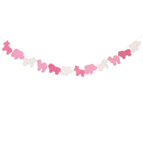 Pink Wild One 1st Birthday Party Decorations - Circus Carnival First Birthday Banner,Safari Animal Banner,Circus First Birthday Banner,Baby Shower(pink)