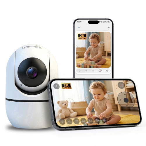 Kazilan, Baby Monitor, 2K Baby Camera for Home, Indoor WiFi