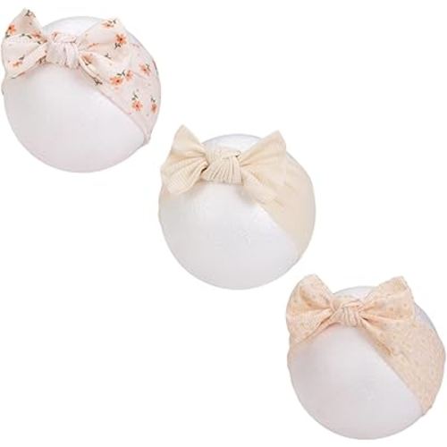 KIDOCHEESE Baby Girl Headbands with Bows Soft Elastics Hairbands Hair Accessories for Newborn Infant Toddler Kids