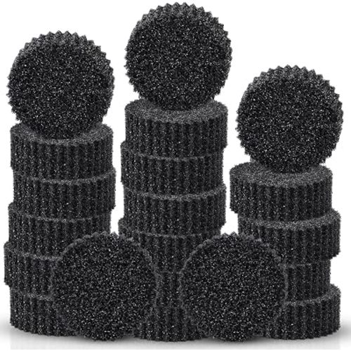 20 Pack Black Dish Scrub Sponges Multi Functional Temperature Sensitive Non Scratch Dish Sponge for Washing Dishes Kitchen Bathroom